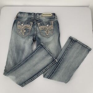 Rock Revival Women’s Boot Cut Jeans - Light Blue Wash